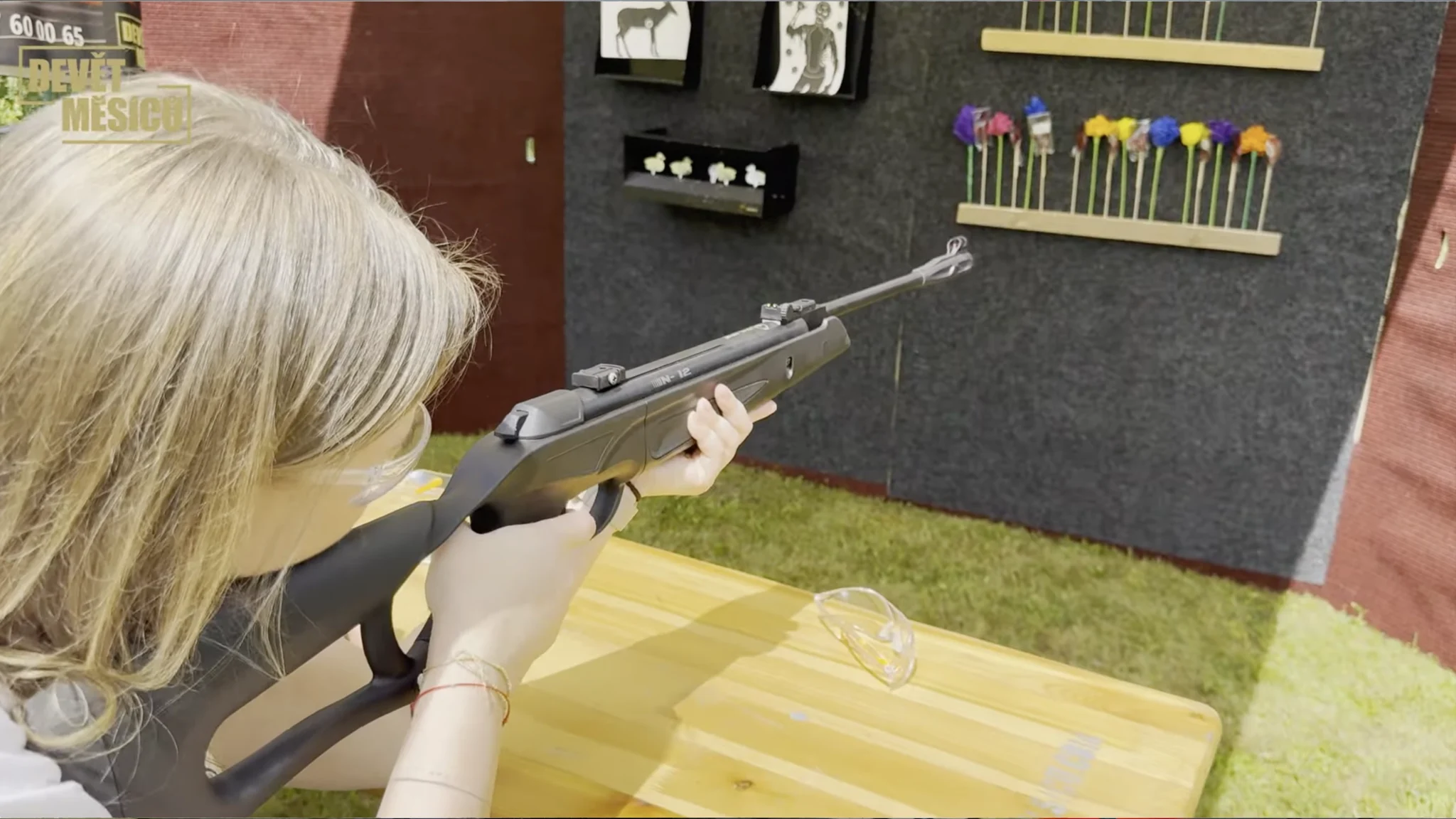 Vzduchovková střelnice s růžemi