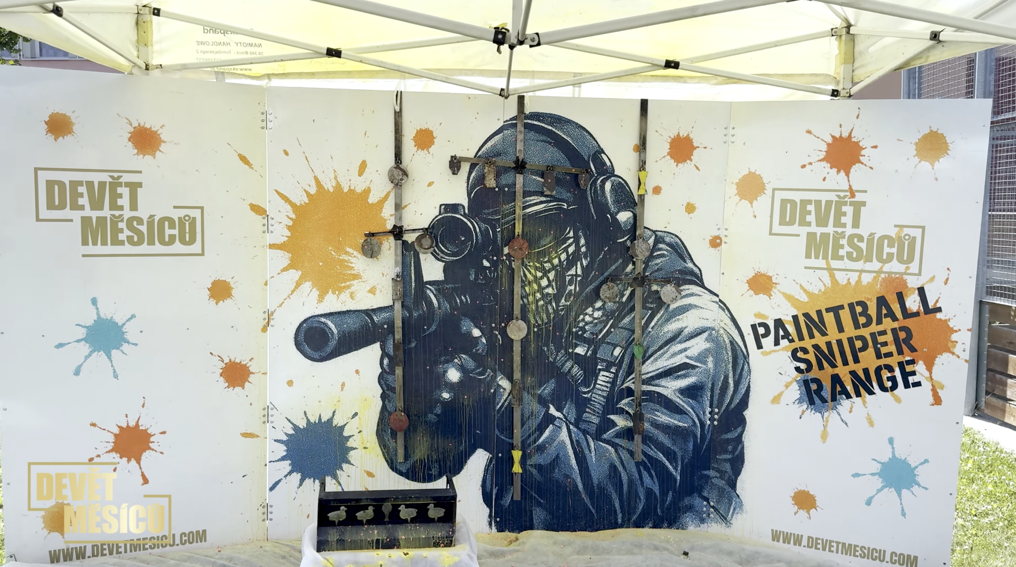 Paintball záběr